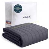 YnM 15lbs Weighted Blanket, Cotton, 48x72in