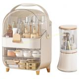 Makeup Organizer Countertop - Vanity (White A)