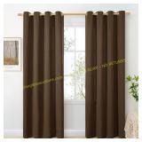 BGment Dark Brown Curtains 84" 2 Panels