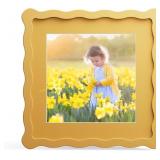 8x8 Picture Frame with Mat, 6x6, Yellow