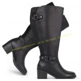 Women s Extra Wide Calf Boots with Buckles size 9