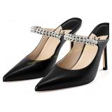 MIRAAZZURRA Heel Mules, Pointed Toe Stilettos