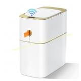 MOPALL Touchless 3-Gallon Trash Can, White
