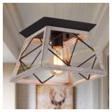 Q&S Rustic Farmhouse Ceiling Light 1-Light