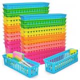 Juvale 24-Pack Pencil Holder Trays