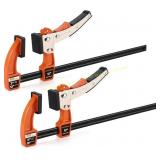 Jorgensen 12" Bar Clamp Set, 2 Pack, 600 lb