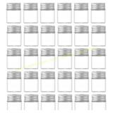 30ct 15ml Clear Glass Jars with Lids (4x3cm)