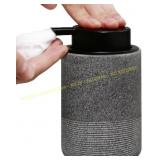 Resin Foam Hand Soap Dispenser, 13.5 oz, Gray