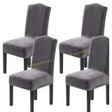 H.VERSAILTEX 4PCS Velvet Chair Slipcovers