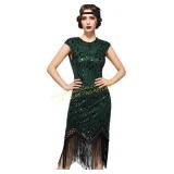 SWEETV Women s Flapper Dresses 1920s Dress ( XL )