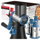 Cheese Grater Rotary, 3 Drums, Black