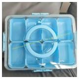 Sealed 8-Compartment Fridge Storage Box