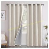 YoungsTex Linen Blackout Curtains, 84"