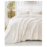 Faux Fur Sherpa Fleece Blanket King 90"x90"
