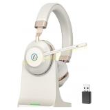 Wireless Headset with Mic, USB Dongle, 45Hrs