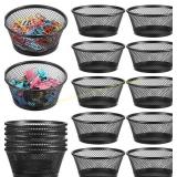 Fumete 12 Pcs Clip Holder Mesh Dispenser