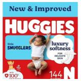 Huggies Newborn Diapers, Little Snugglers, 144