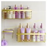 ODesign Shower Caddy 3 Pack SUS304, Golden