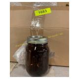 8ct brown mason jar. 300 ml / 12 oz