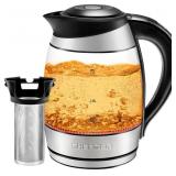 Chefman 1.8L Glass Kettle w/ Infuser