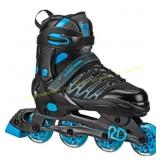 Roller Derby In-Fit Skates - Blue/Black 9-12