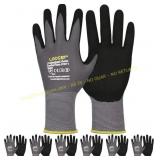 LOCCEF MicroFoam Nitrile Gloves, 6 Pairs ( 9/L)