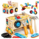 Lehoo Castle Wooden Kids Tool Set for 2-4