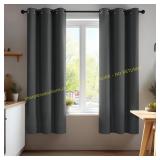 Deconovo Blackout Curtains 42x63 Dark Grey