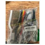 Wheel lock lug nuts & assorted cleaning brushes