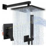 KES Shower Faucets Set, Matte Black