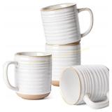 LE TAUCI 18 oz Ceramic Mugs Set 4