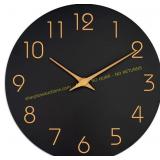 Mosewa 8" Black Silent Wall Clock & spring table d
