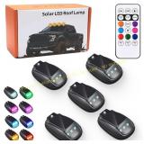 5Pcs Solar Cab Lights: Roof RGB Strobe Light