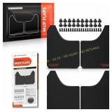 A-Premium Universal Mud Flaps, 4 Pack Black