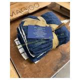 Bumble dish cloths 8 pack (navy blue & white)