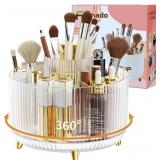 fanado 360  Rotate Makeup Brush Holder, Clear