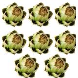 GiftYou 8-Pack Green Faux Artichokes