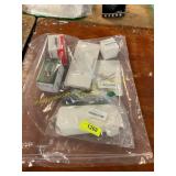 2ct locks, 2ct towel racks, copper wire, misc