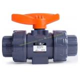 HYDROSEAL Kaplan PVC True Union Ball Valve 1"