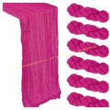 Hot Pink Table Runner 10ft 35x120in