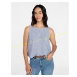 Time and Tru Linen-Blend Top L