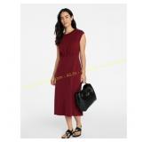 Time and Tru Cotton Knit Midi Dress Dolman S