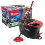 O-Cedar EasyWring Microfiber Spin Mop Red/Gray