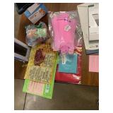 Party balloons and pink wall decor