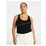 2Ct Terra&Sky Plus Size Scoop Neck Ribbed Tank 4X