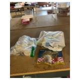 100ct 8 gallon trash bags. Cat litter bags