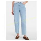 Time and Tru Women s High Rise Barrel Jeans S