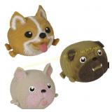 Squidgy Pooch Toy Assorted Color Pack 12