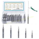 30pcs Fishing Weights Kit with Swivels (46), nails
