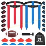 HASITE Flag Football Set: 14 Belts, 42 Flags